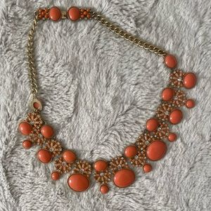 JCrew Coral Diamond Necklace